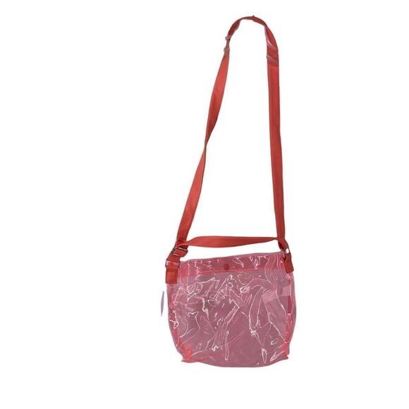 Wild Fable Crossbody Bag Clear Pink Bright Fun Beach Events Snap Close Purse Bag - Picture 1 of 4